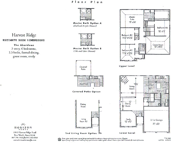 Floor Plan of Ridgepointe House